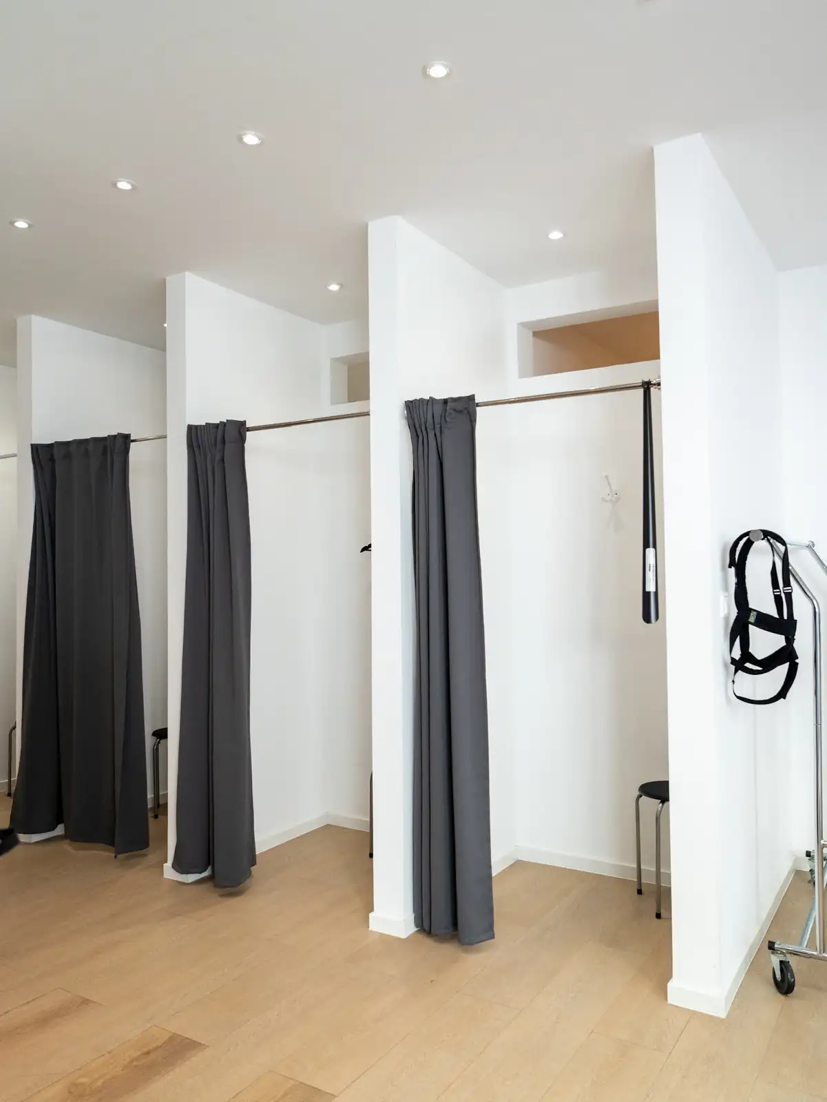 Umkleidebereich im Body Language Studio in Düren